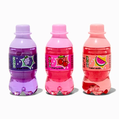 Mini Soda Bottle Lip Balm Set - 3 Pack