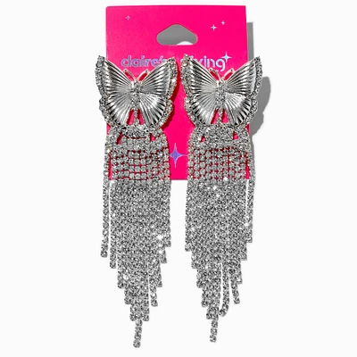 Claire's x Sliving by Paris Hilton Butterfly Crystal Statement Earrings