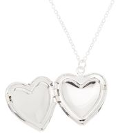 Silver Pastel Unicorn Heart Locket Pendant Necklace