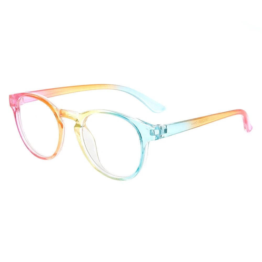 Claire's Club Rainbow Round Clear Lens Frames