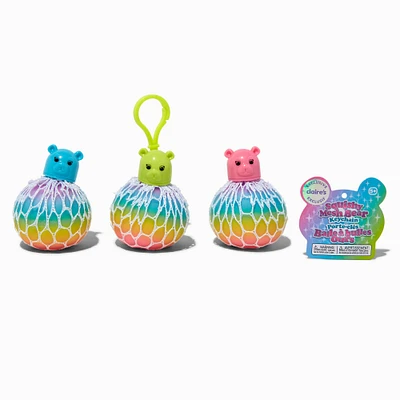 Claire's Exclusive Squishy Mesh Bear Keychain Fidget Toy - Styles Vary