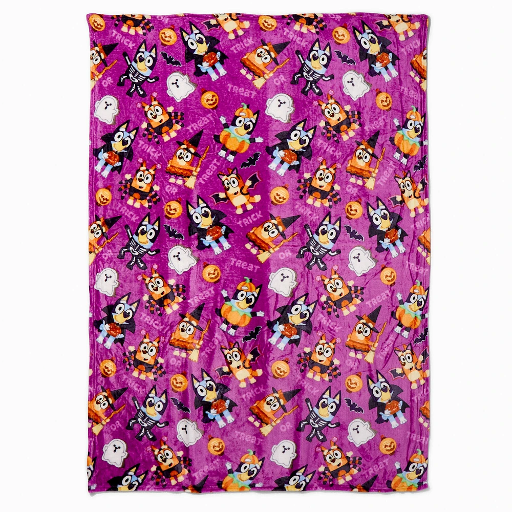 Bluey Pup Trick or Treat Silk Touch Throw Blanket