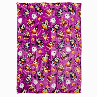 Bluey Pup Trick or Treat Silk Touch Throw Blanket