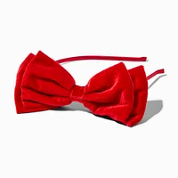 Red Velvet Bow Headband