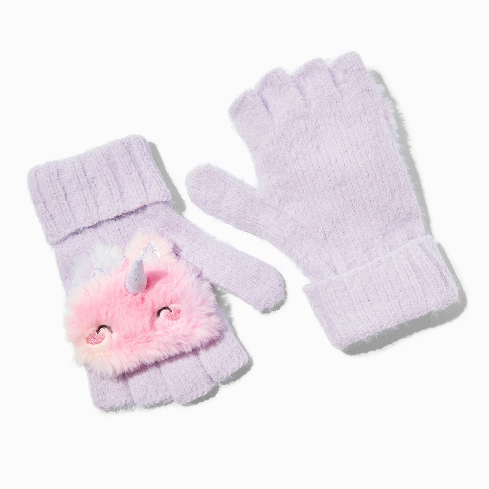 Claire's Club Ombré Unicorn Convertible Gloves