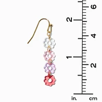 Pastel Daisy Chain 1.5" Linear Drop Earrings