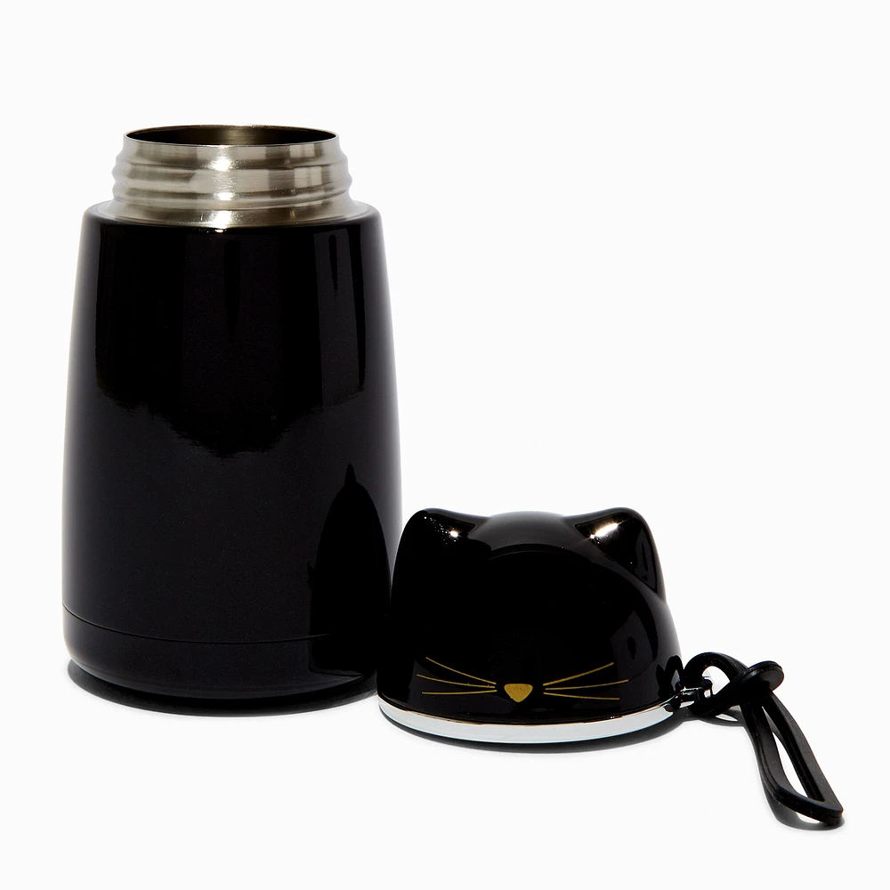 Black Cat Stainless Steel Water Bottle