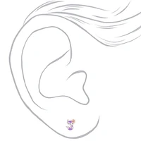 Purple Fox Stud Earrings