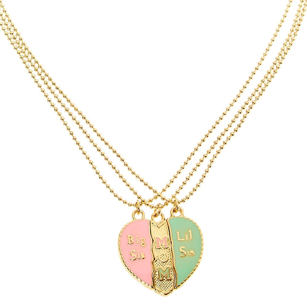 Best Friends Mother & Daughters Split Heart Pendant Necklaces