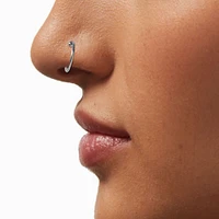 Silver-tone Stainless Steel 20G Nose Stud & Hoops - 3 Pack