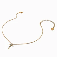 Claire's Club Gold-tone Cross Necklace