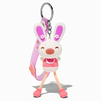 Bunny Stretchy Limbs Wristlet Keychain