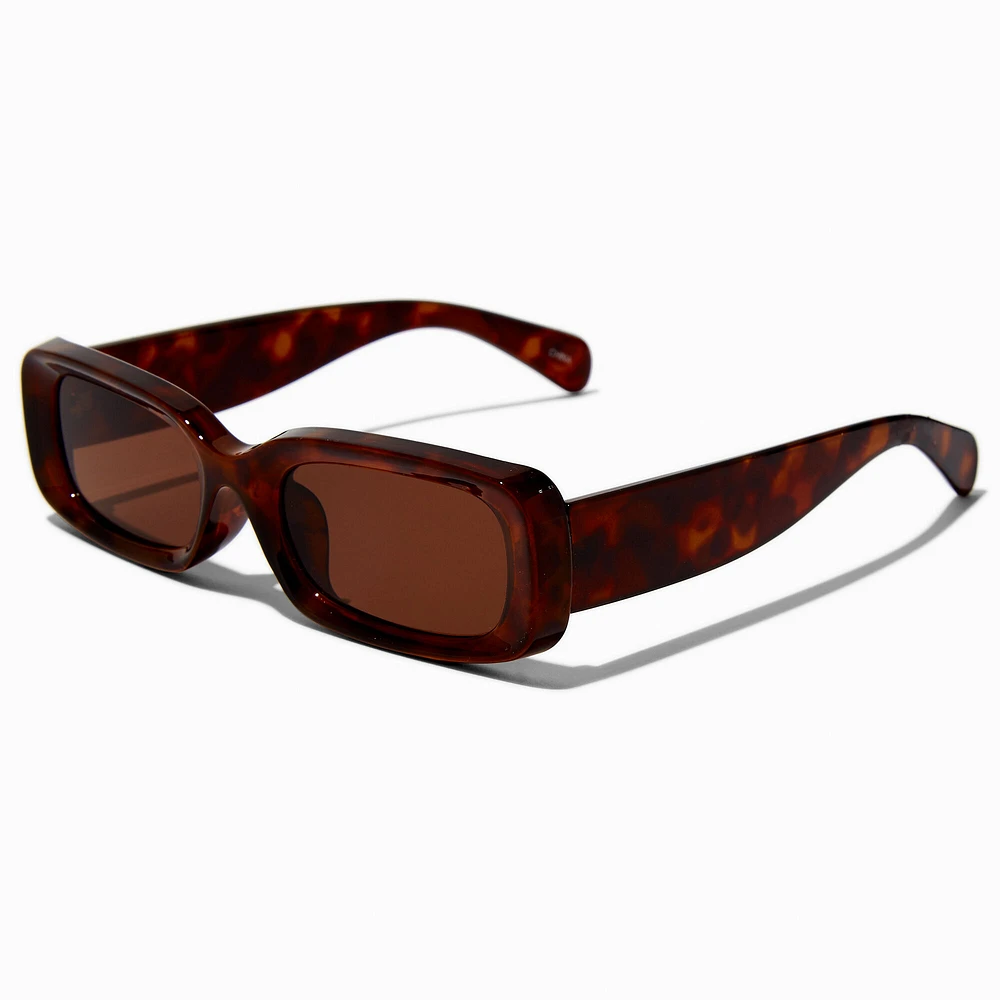 Tortoiseshell Rectangle Sunglasses