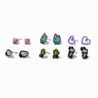 Peanuts™ Snoopy & Woodstock Stud Earrings - 6 Pack