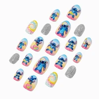 Disney Stitch Claire's Exclusive Summer Press On Faux Nail Set - 20 Pack