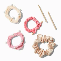 Pearl Brights Scrunchie & Hair Pin Set - 6 Pack