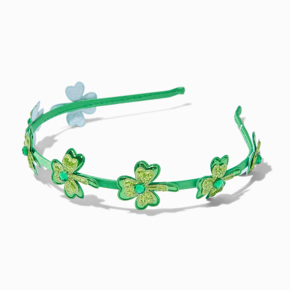 St. Patrick's Day Gemstone Shamrocks Headband