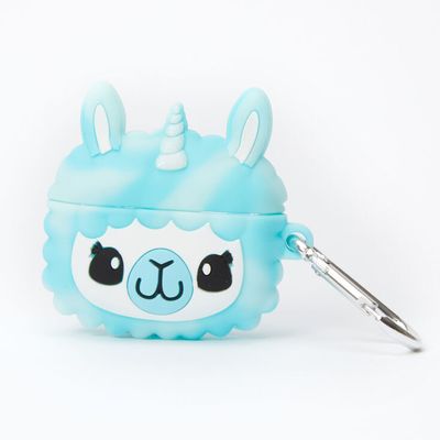 Blue Llamacorn Silicone Earbud Case Cover - Compatible with Apple AirPods pro®