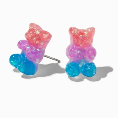 Colorblock Gummy Bear Stud Earrings
