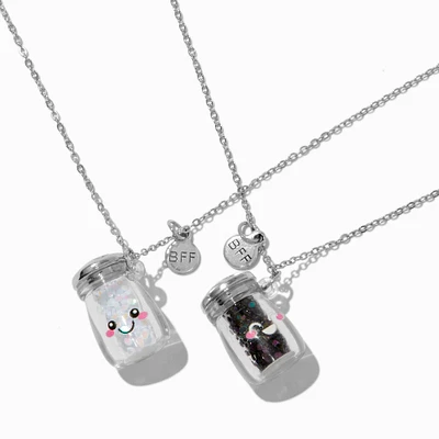 Best Friends Salt & Pepper Pendant Necklaces - 2 Pack