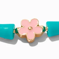 Mint Flower Silicone Bracelet