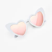 White Heart Rainbow Lens Sunglasses