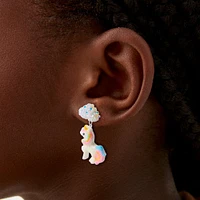 Puffy Unicorn Drop Earrings