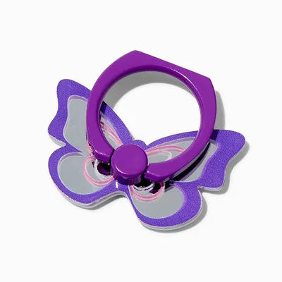 Purple Butterfly Phone Ring Stand