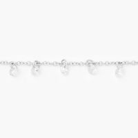 Silver Crystal Confetti Charm Bracelet