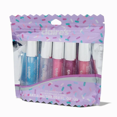 Purple Sprinkle Flavored Lip Gloss Set - 5 Pack