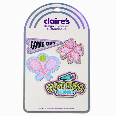 DIY Sporty Stick-On Patches - 4 Pack