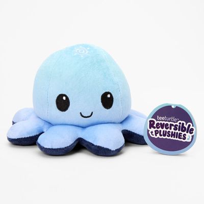 TeeTurtle™ Reversible Plushies Day & Night Octopus - Blue