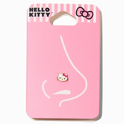 Hello Kitty® Gold-tone Stainless Steel Enamel Face 20G Nose Stud