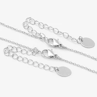 Best Friends Floral Heart Pendant Necklaces - 2 Pack