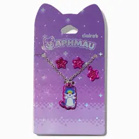 Aphmau™ Claire's Exclusive Rainbow Cat Necklace & Earrings Set - 2 Pack