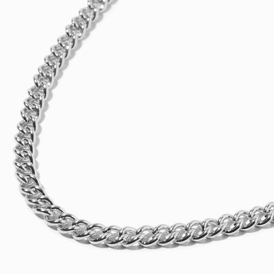 Silver 3MM Curb Chain Necklace