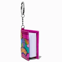 Pink Glitter Candy Mini Diary Keychain