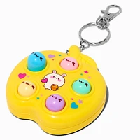 Yellow Apple Whac-A-Mole Game Keychain