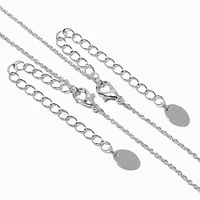 Best Friends Ombre Pavé Split Heart Necklaces - 2 Pack