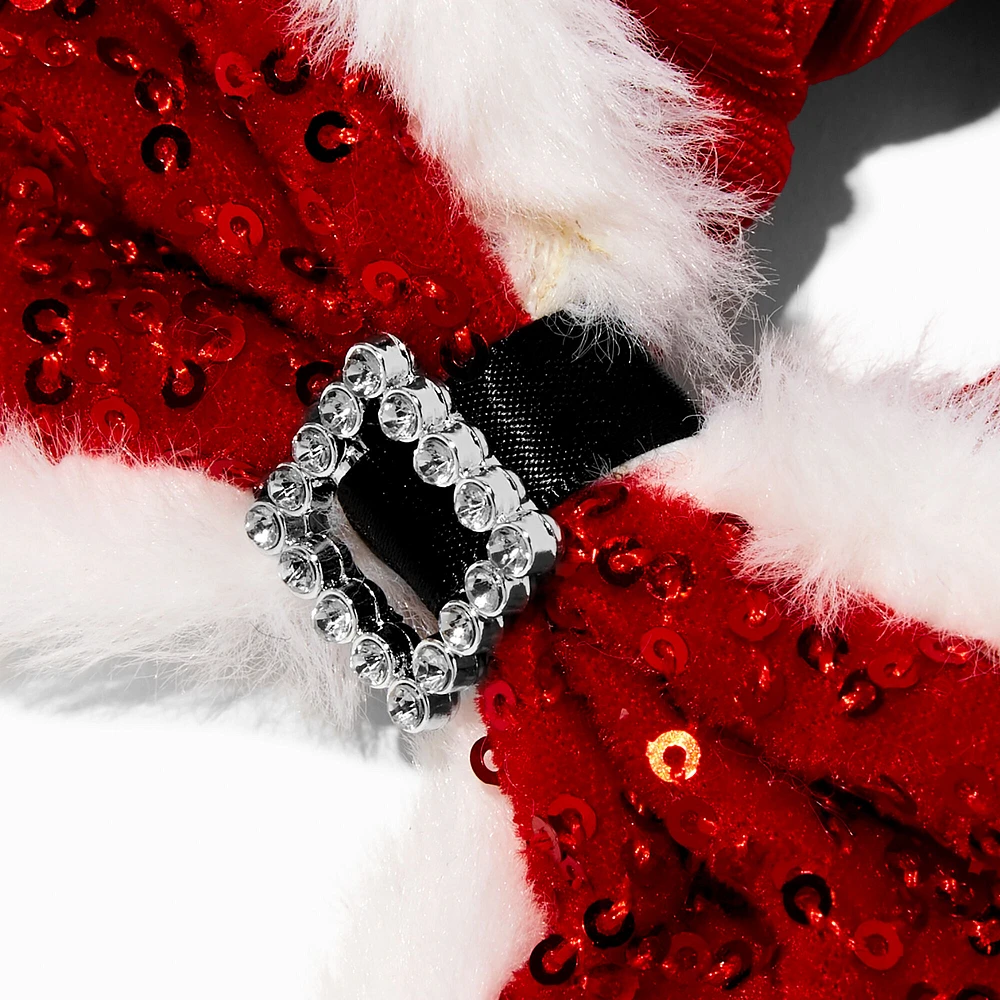 Santa Claus Bow Hair Scrunchie