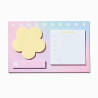 Pastel Daisy Sticky Pad Weekly Planner