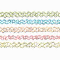 Rainbow Tattoo Chokers - 5 Pack