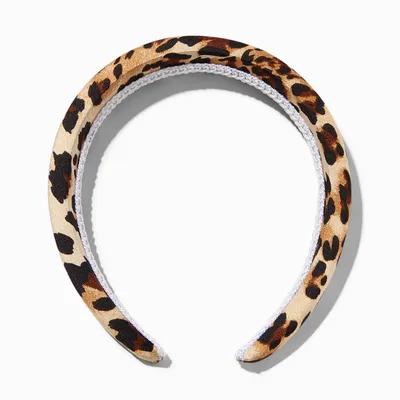 Leopard Print Puffy Headband