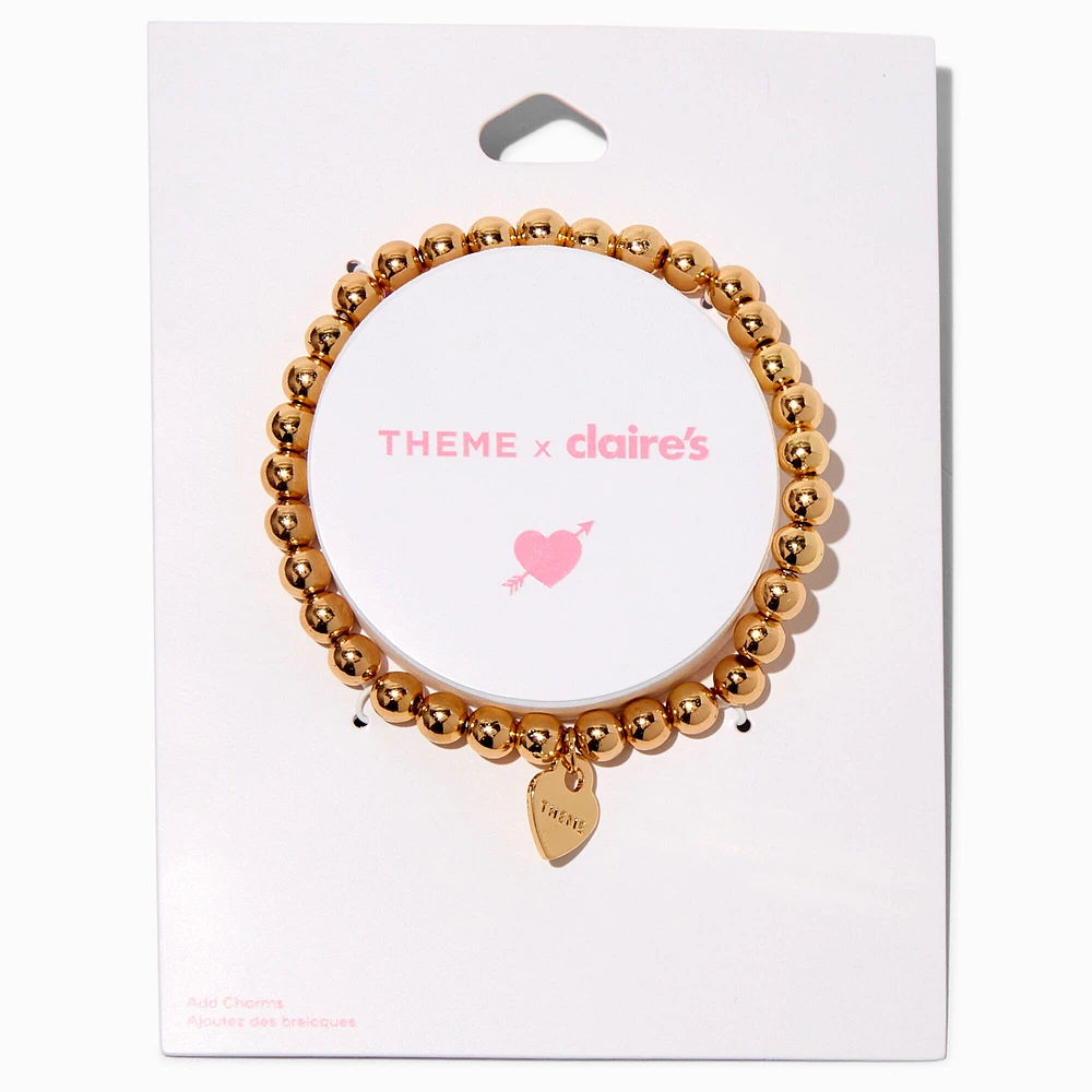 T H E M E x Claire's Gold-tone Shot Bead Stretch Bracelet