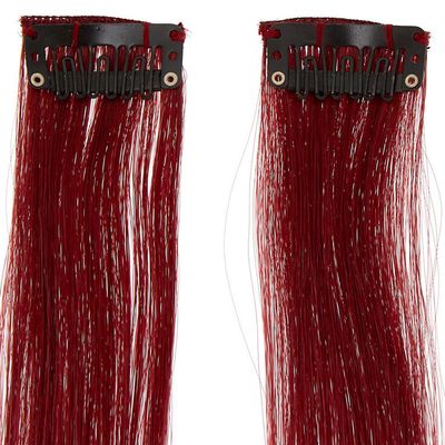 Ombre Faux Hair Extensions - Magenta, 2 Pack