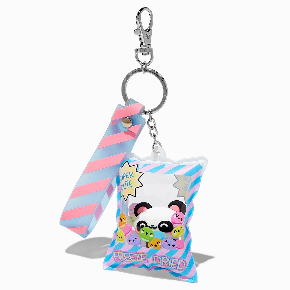 Panda "Freeze Dried" Snack Wristlet Keychain