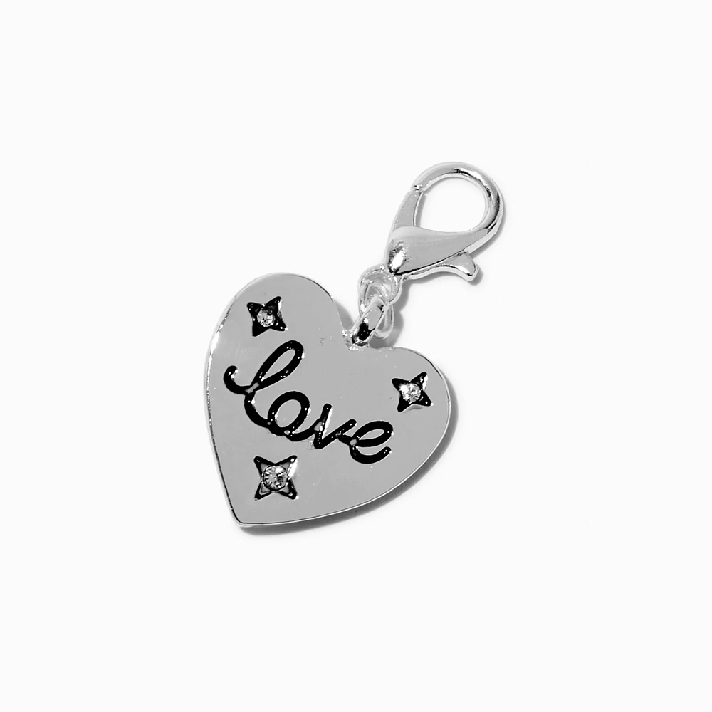 T H E M E x Claire's Silver-tone Love Heart Charm