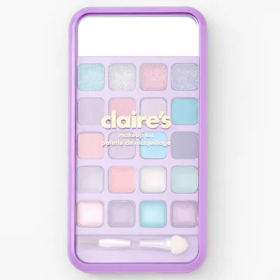 Purple Rainbow Bling Cell Phone Makeup Set