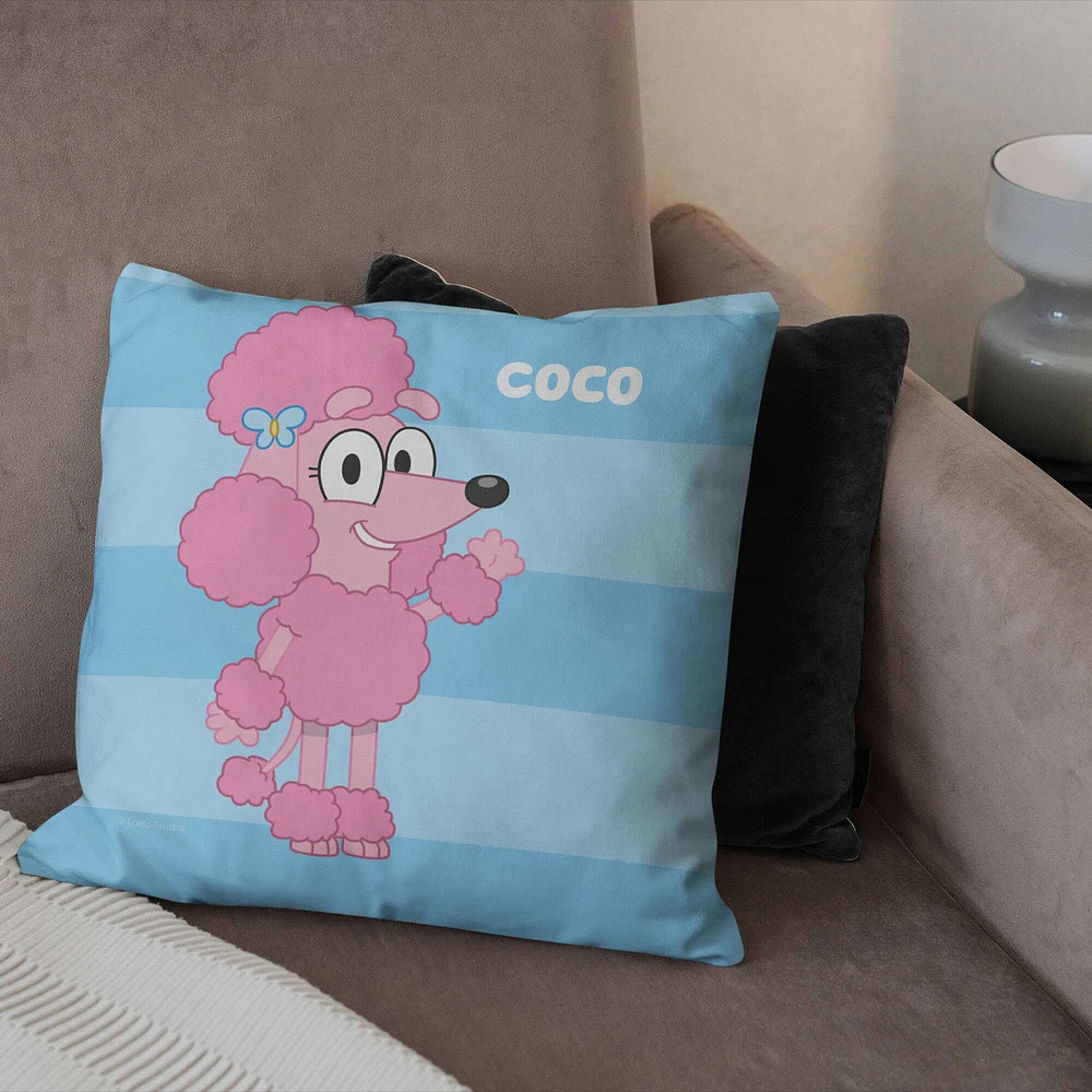 Bluey Roll Call Coco Printed Throw Pillow (ds)