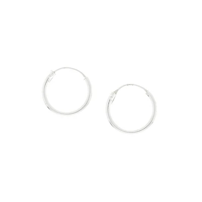 C LUXE by Claire's Sterling Silver 10MM Hoop Earrings